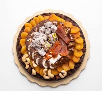 Ahşap Katlı Hediyelik Sepet 30 Cm (1600 GR)