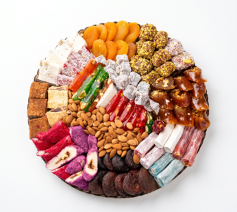 Ahşap Katlı Hediyelik Sepet 33 Cm (1.8 KG)